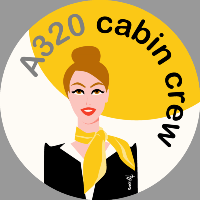 Cabin crew (yellow) Sticker