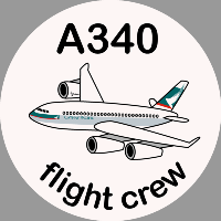 A340 Cathay Pacific Sticker