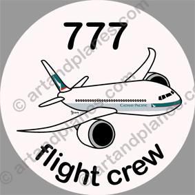B-777 Cathay Pacific Sticker