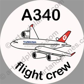 A340 Turkish Airlines Sticker