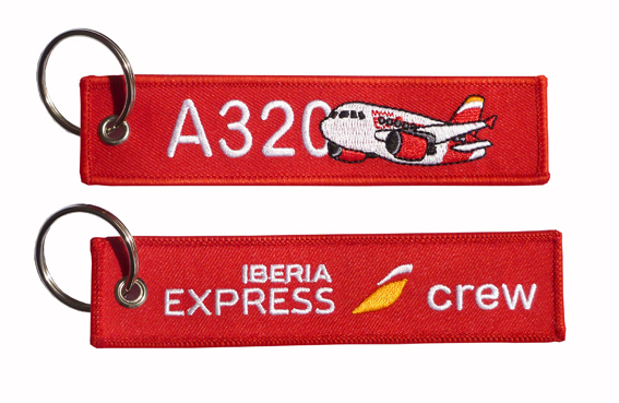 Llavero A320 Iberia key tag