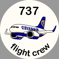 B-737 Ryanair Sticker