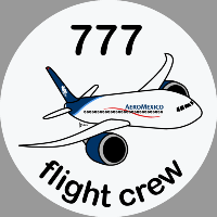 B-777 Aeroméxico Sticker
