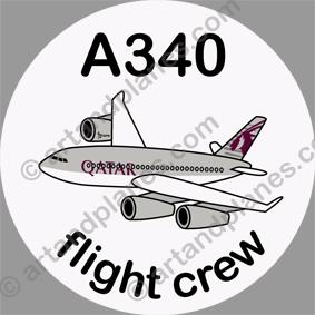 A340 Qatar Sticker