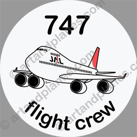 B-747 Jal Sticker