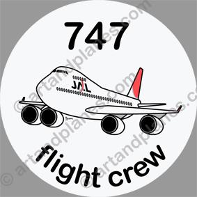 B-747 Jal Sticker