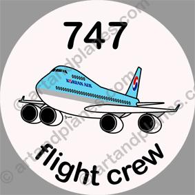 B-747 Korean Air Sticker