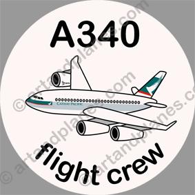A340 Cathay Pacific Sticker