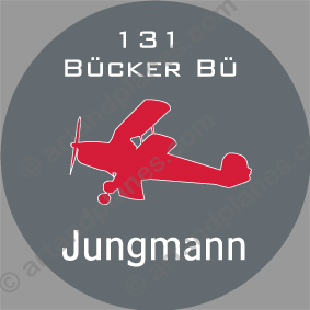 Pegatina Bücker Bü 131 Sticker