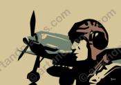 Ilustración WWII pilot - Illustration