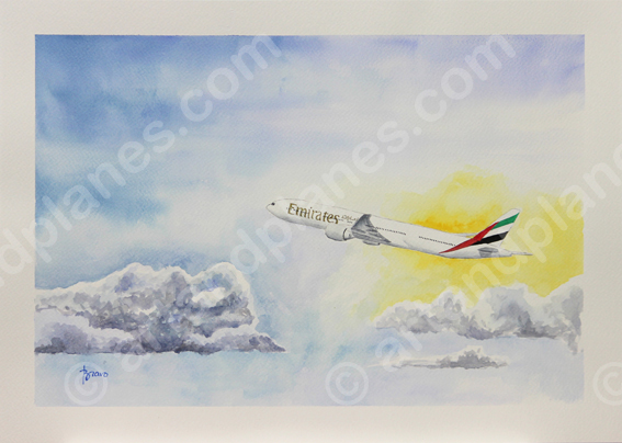 B777 Emirates Painting