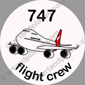B-747 Qantas Sticker