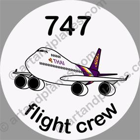 B-747 Thai Airways Sticker