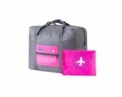 Bolso plegable viaje (rosa) / Folding pink travel bag