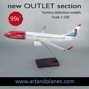 OUTLET Maqueta/Model Boeing 737 Norwegian 1:100