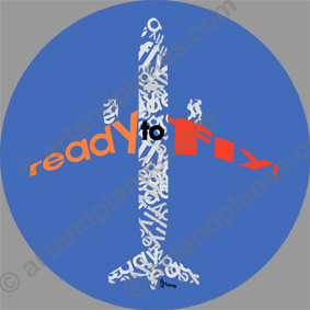 Ready to fly Sticker