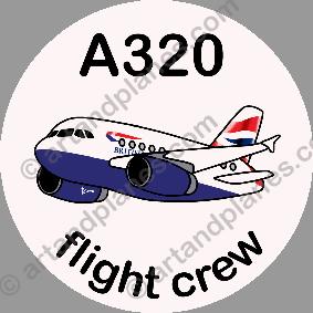 A320 British Airways Sticker