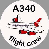 A340 Virgin Atlantic Sticker