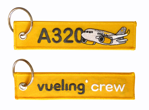 Llavero Vueling (amarillo) key tag