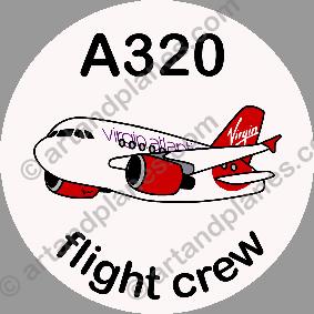 A320 Virgin Atlantic Sticker