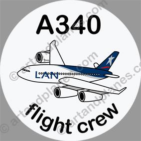 A340 LAN Sticker