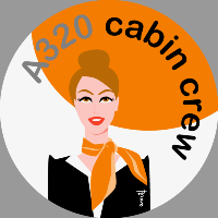 Cabin crew (orange) Sticker