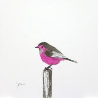 Dark pink birdie