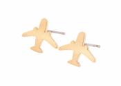 Pendientes avión dorados / airplane golden earring