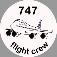 B-747 Air France Sticker