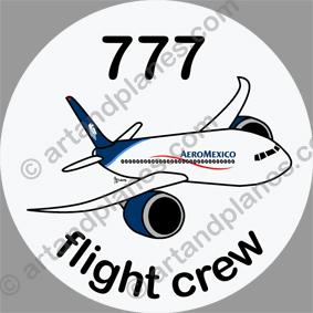 B-777 Aeroméxico Sticker