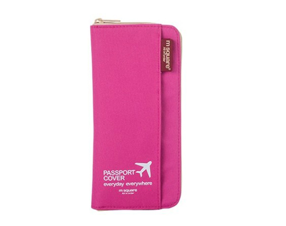 Funda pasaporte msquare rosa / pink passport cover