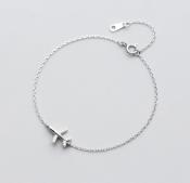 Pulsera avión de plata ORLY / silver airplane bracelet