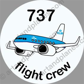 B-737 KLM Sticker