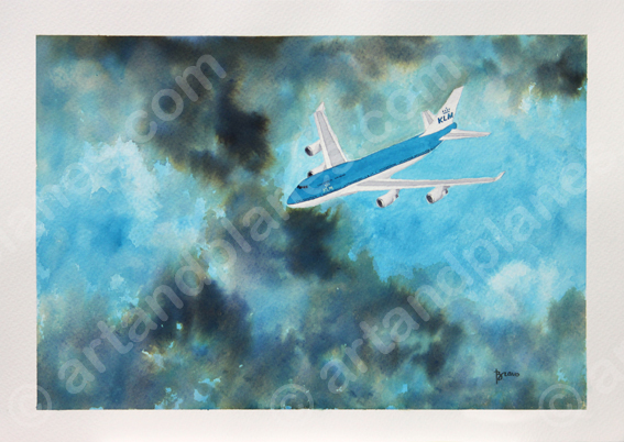 B747 KLM Painting