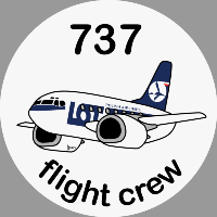 B-737 LOT Sticker