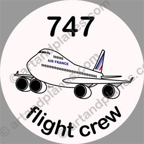 B-747 Air France Sticker
