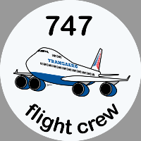 B-747 Transaero Sticker