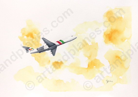 Fokker 100 Portugalia I Painting