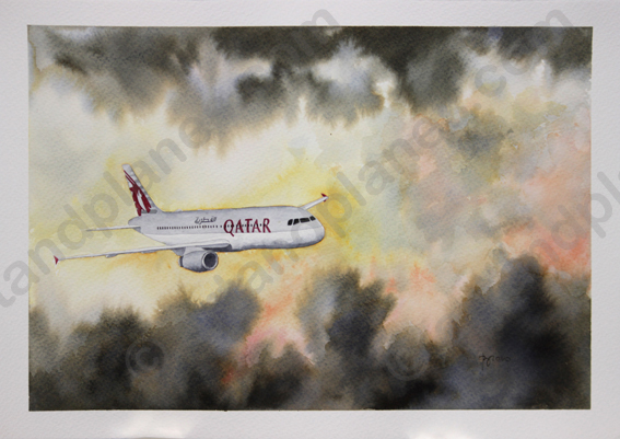 A320 Qatar Airways I Painting