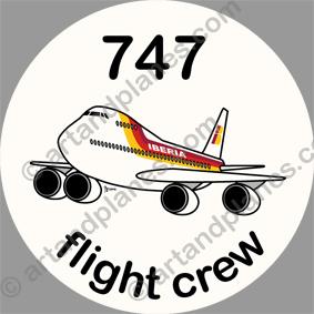 B-747 Iberia Sticker