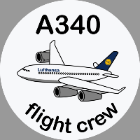A340 Lufthansa Sticker