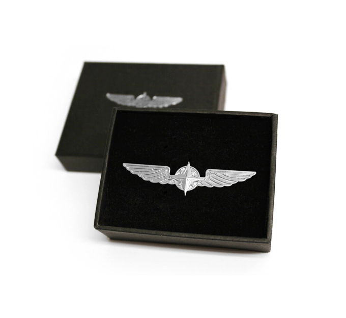 Pilot Wings Silver 5cm