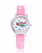 Reloj avión rosa niños / Kids pink airplane watch