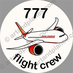 B-777 Air India Sticker