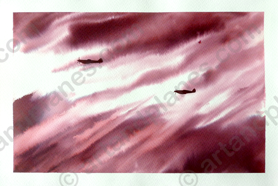 Zebra Sky Painting