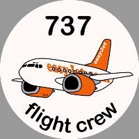 B-737 easyJet Sticker
