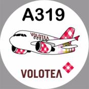 Pegatina A319 Volotea Sticker