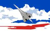 Ilustración France - Concorde (Serie Banderas/Flag series Print) - Illustration