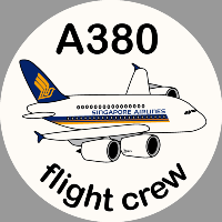 A380 Singapore Sticker