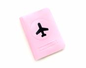 Funda pasaporte rosa / Pink passport cover (airplane)